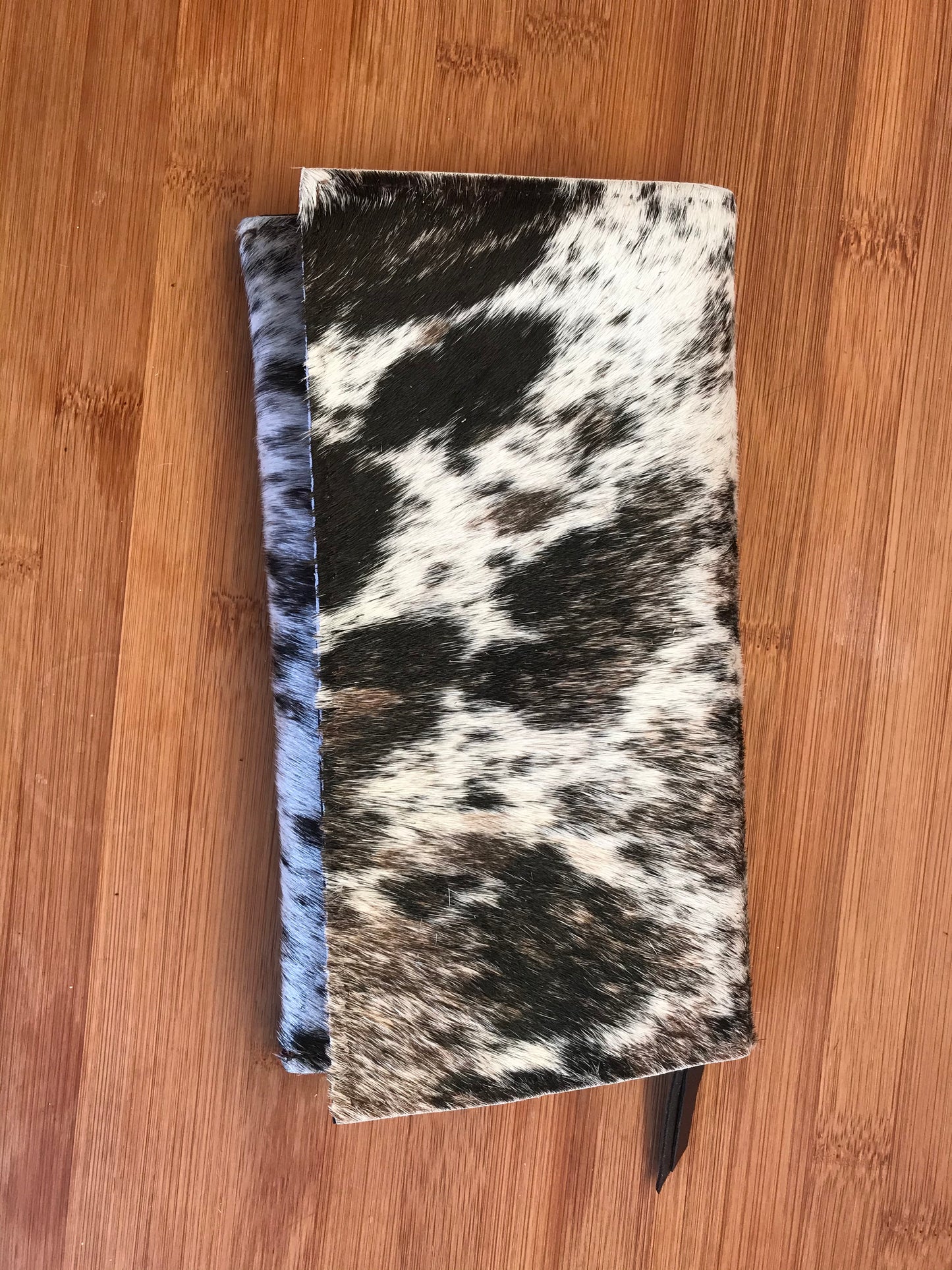 Vicky clutch purse. Tricolour hide purse by Loretta Matthews Industries