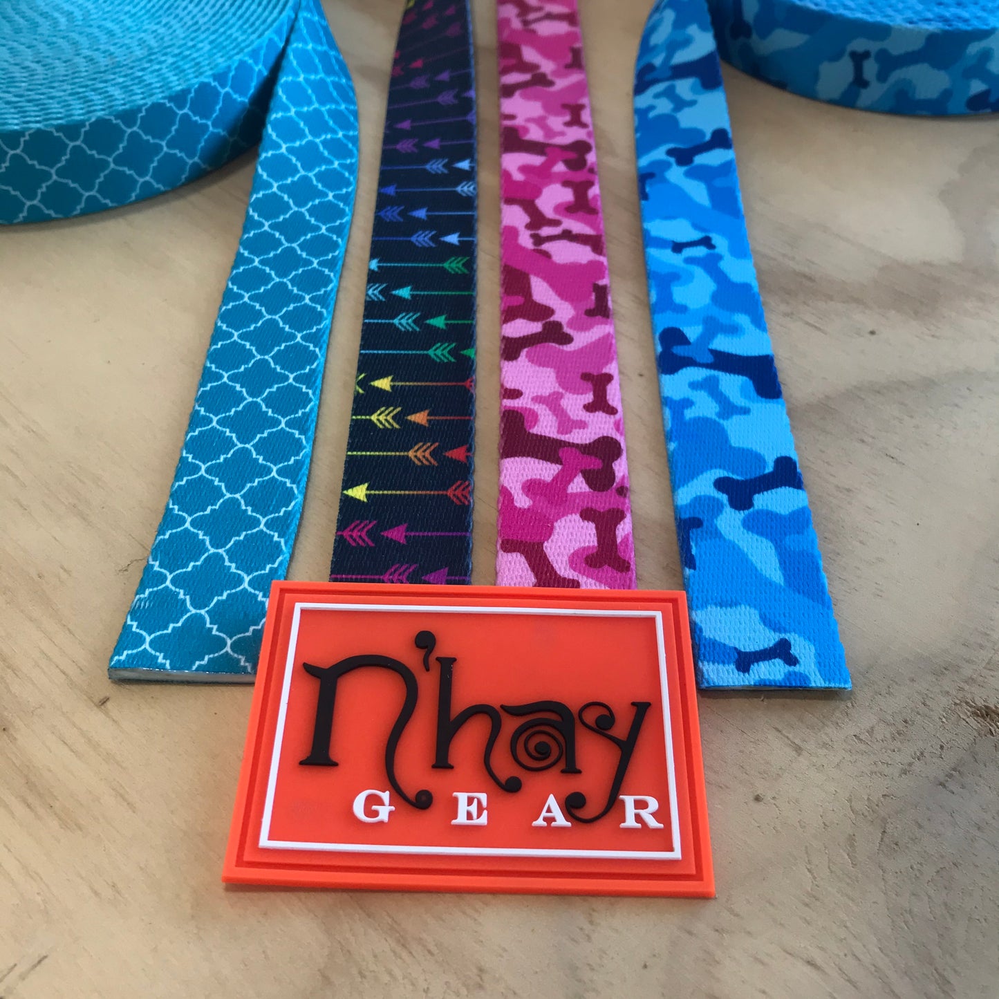 N'hay Dog Collar - Printed Nylon Patterns