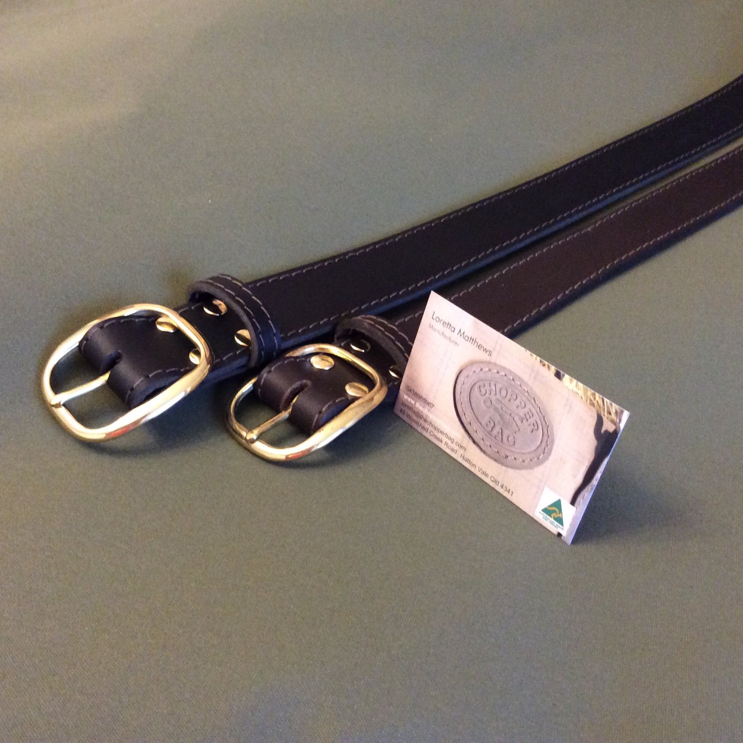 Leather belt