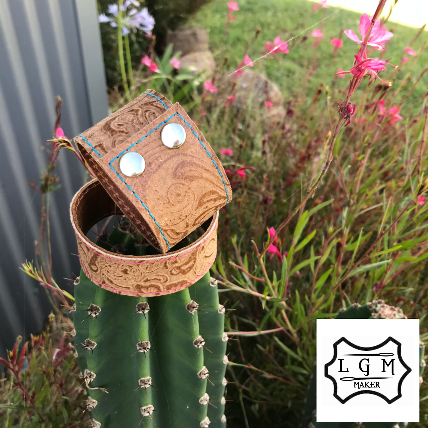 Wrist Cuff - Hair on hide and leather