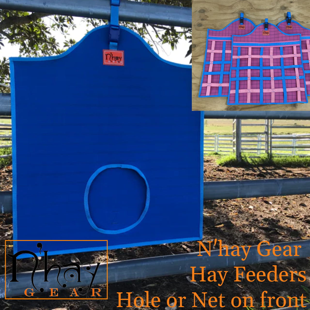N'hay Gear Hay Feeder - Netted or Hole front