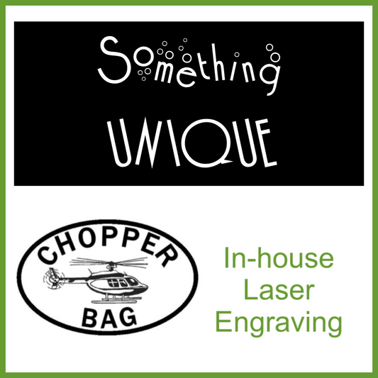Laser Engraving - Complex Logos or Brands or Custom with Non-Chopper Bag Purchase